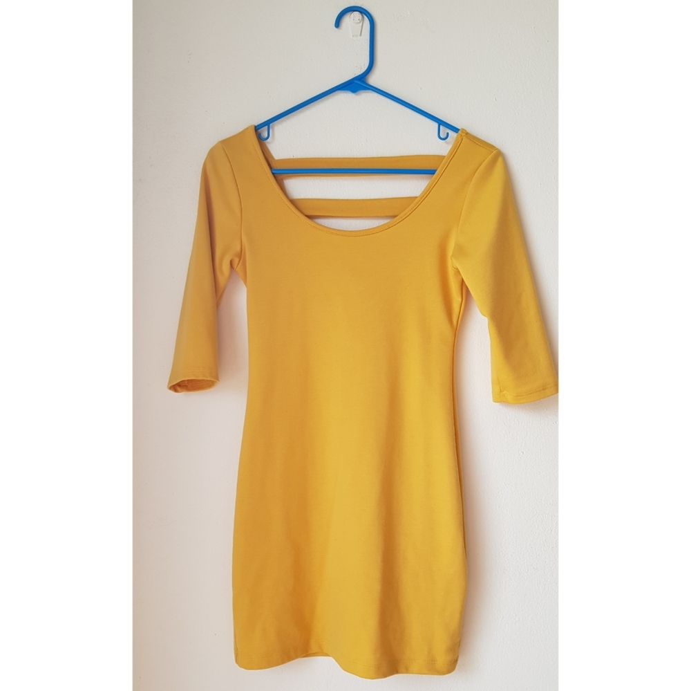 Mustard Yellow Casual Dress